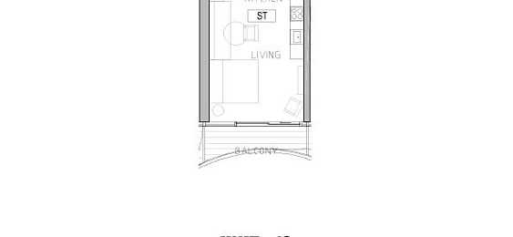 1 Bedroom Apartment, 38 m²