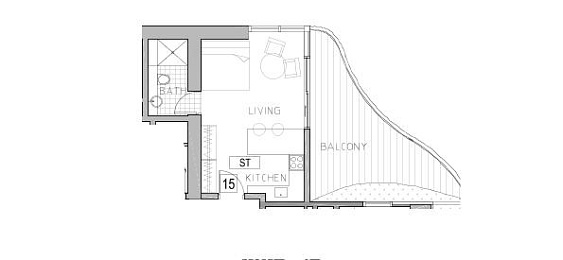1 Bedroom Apartment, 55 m²