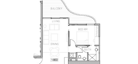 1 Bedroom Apartment, 82 m²