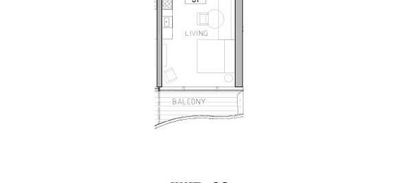 1 Bedroom Apartment, 40 m²