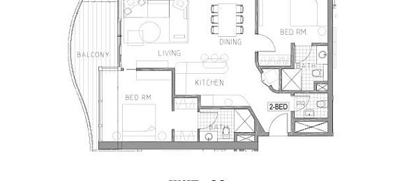 2 Bedrooms Apartment, 136 m²