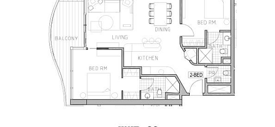 2 Bedrooms Apartment, 136 m²