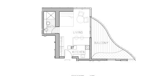 1 Bedroom Apartment, 49 m²