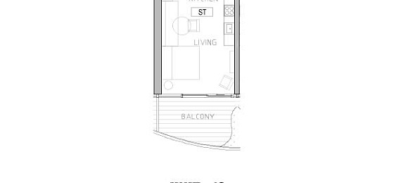 1 Bedroom Apartment, 44 m²