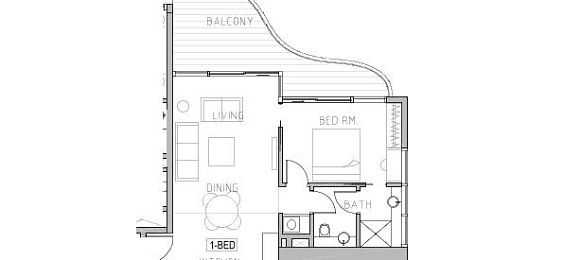 1 Bedroom Apartment, 82 m²