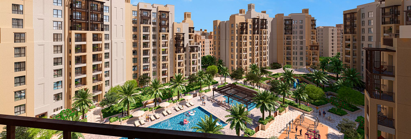 4 комнатная квартира в Lamaa, Madinat Jumeirah Living - Дубай, ОАЭ, 171 кв.м, id 1080 - фото 1