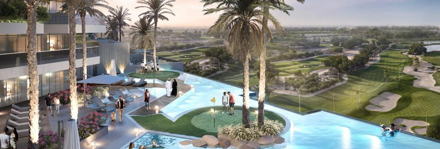 2 комнатная квартира в Golf Greens, Damac Hills - Дубай, ОАЭ, 61 кв.м, id 1145 - фото 1